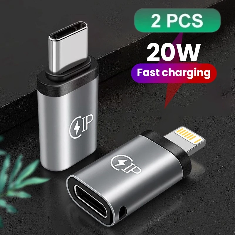 Elough Lightning Female To USB C Male Cable Converter Carplay Type-C Phone Charger Adapter for IPhone 15 Pro Max Samsung